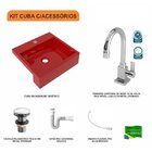 Kit Cuba Xq395 Torneira Luxo 1195 Metal Válvula Click 1 Poleg