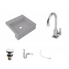 Kit Cuba Xq395 Torneira Luxo 1195 Metal Válvula Click 1 Poleg