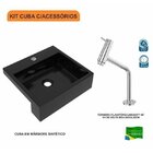 Kit Cuba Xq395 Torneira Pratika 1060 Metal 1/4 Volta Compace