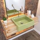 Kit Cuba Xq395 Torneira Pratika 1060 Metal 1/4 Volta Compace