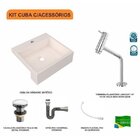Kit Cuba Xq395 Torneira Pratika 1060 Metal E Válvula Click 1