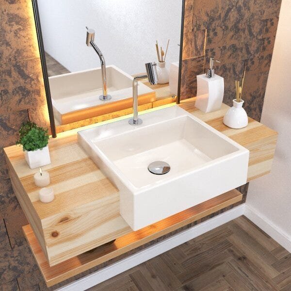 Kit Cuba Xq395 Torneira Pratika 1060 Metal E Válvula Click 1