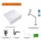 Kit Cuba Xq395 Torneira Pratika 1060 Metal E Válvula Click 1