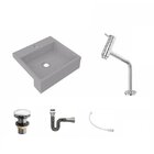 Kit Cuba Xq395 Torneira Pratika 1060 Metal Válvula Click 1 1/