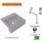 Kit Cuba Xq395 Torneira Pratika 1060 Metal Válvula Click 1 Po