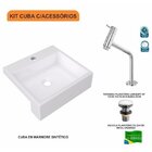 Kit Cuba Xq395 Torneira Pratika 1060 Metal Válvula Click 1 Po