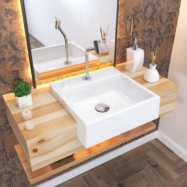 Kit Cuba Xq395 Torneira Pratika 1060 Metal Válvula Click 1 Po