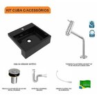Kit Cuba Xq395 Torneira Pratika 1060 Metal Válvula Click 1 Po