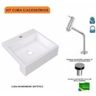 Kit Cuba Xq395 Torneira Pratika 1060 Metal Válvula Click 1 Po