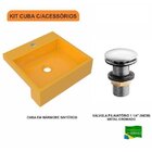Kit Cuba Xq395 Válvula Click 1 1/2 Polegada Compace Amarelo