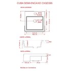 Kit Cuba Xq395 Válvula Click 1 1/2 Polegada Compace Bege