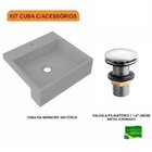 Kit Cuba Xq395 Válvula Click 1 1/2 Polegada Compace Cinza