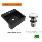 Kit Cuba Xq395 Válvula Click 1 1/2 Polegada Compace Preto