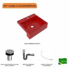 Kit Cuba Xq395 Válvula Click 1 Polegada B Sifão Cromado Flexí