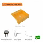 Kit Cuba Xq395 Válvula Click 1 Polegada B Sifão Pvc Flexível