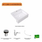 Kit Cuba Xq395 Válvula Click 1 Polegada B Sifão Pvc Flexível