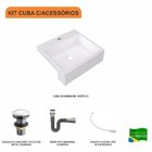 Kit Cuba Xq395 Válvula Click 1 Polegada G Sifão Cromado Flexí