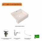 Kit Cuba Xq395 Válvula Click 1 Polegada G Sifão Pvc Flexível