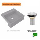 Kit Cuba Xq395 Válvula Metal 1 Polegada Compace Cinza