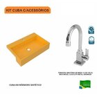 Kit Cuba Xrt55 Com Torneira Luxo 1195 Metal 1/4 Volta Compace