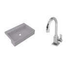 Kit Cuba Xrt55 Com Torneira Luxo 1195 Metal 1/4 Volta Compace