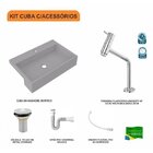 Kit Cuba Xrt55 Com Torneira Pratika 1060 E Válvula 1" Com Sif