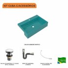 Kit Cuba Xrt55 Com Válvula Click 1.1/2" E Sifão Cromado E Fle