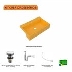 Kit Cuba Xrt55 Com Válvula Click 1.1/2" E Sifão Pvc E Flexíve