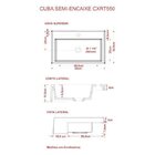 Kit Cuba Xrt55 Com Válvula Click 1"b E Sifão Pvc E Flexível C