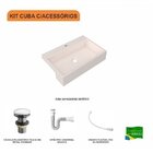 Kit Cuba Xrt55 Com Válvula Click 1"g E Sifão Pvc E Flexível C