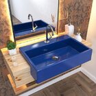 Kit Cuba Xrt55 Torneira 1198 Metal 1/4 Volta Compace Azul Esc