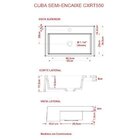 Kit Cuba Xrt55 Torneira 1198 Metal Válvula 1 Polegada Sifão C