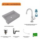 Kit Cuba Xrt55 Torneira 1198 Metal Válvula Click 1 1/2 Polega