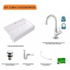 Kit Cuba Xrt55 Torneira 1198 Metal Válvula Click 1 Polegada G