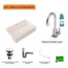 Kit Cuba Xrt55 Torneira Luxo 1195 Metal Válvula Click 1 Poleg