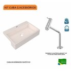 Kit Cuba Xrt55 Torneira Pratika 1060 Metal 1/4 Volta Compace