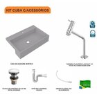 Kit Cuba Xrt55 Torneira Pratika 1060 Metal E Válvula Click 1