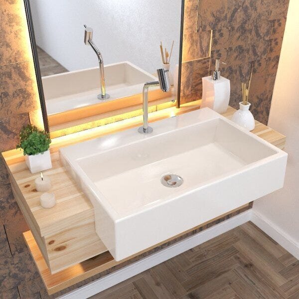 Kit Cuba Xrt55 Torneira Pratika 1060 Metal E Válvula Click 1