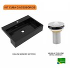 Kit Cuba Xrt55 Válvula Metal 1 Polegadas Compace Preto