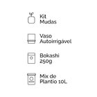 Kit Cultivo Autoirrigável Alumínio Rosa  Rúcula