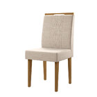 Kit De 02 Cadeiras Para Mesa De Jantar Creta Canela/champagne