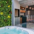 Kit De 1,5m² Painéis De Plantas Artificiais De Alta Cobertura