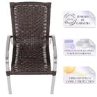 Kit De 1 Cadeira Colombia 1 Mesa Baixa Colombia Para Área Ext