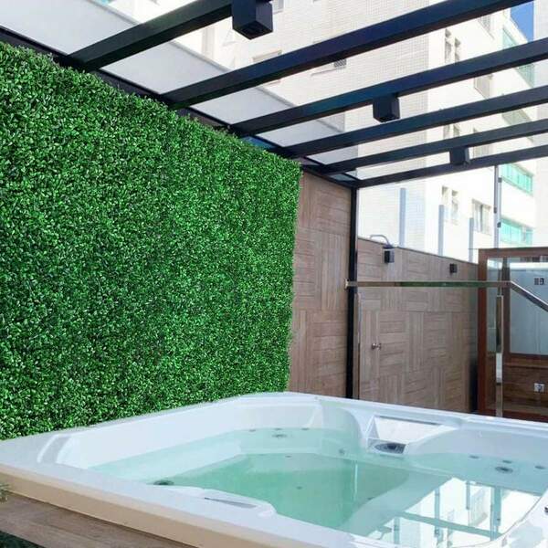 Kit De 24 Quadros De Buxinho Artificial Para Jardim De Invern