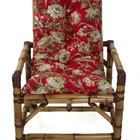 Kit De 2 Almofada P/ Cadeiras Poltrona De Bambu E Vime