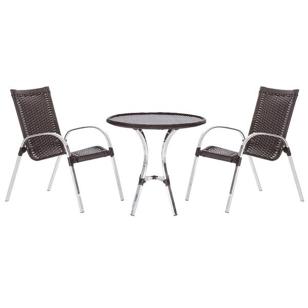 Kit De 2 Cadeiras Colombia 1 Mesa Alta Toquio Para Área Exter