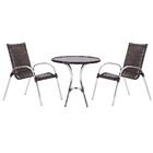 Kit De 2 Cadeiras Colombia 1 Mesa Alta Toquio Para Área Exter