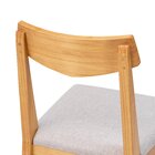 Kit De 2 Cadeiras De Jantar Club Em Madeira Maciça Amêndoa