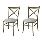 Kit De 2 Cadeiras De Jantar New Katrina Cairo Cinza Lunar