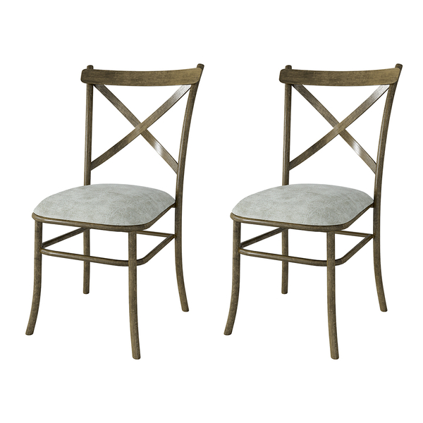 Kit De 2 Cadeiras De Jantar New Katrina Cairo Cinza Lunar